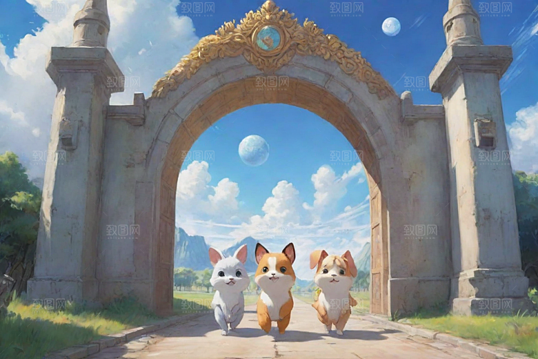 动物校园日记神秘科幻风格的动画世界