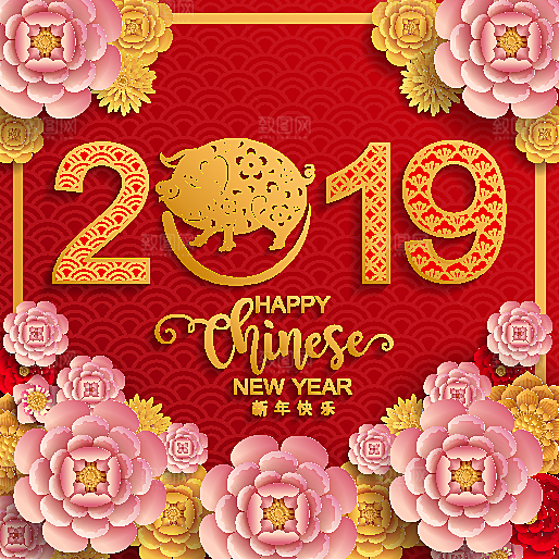 红色牡丹花鲜花背景设计