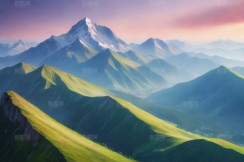 仙境般的云雾山顶风光