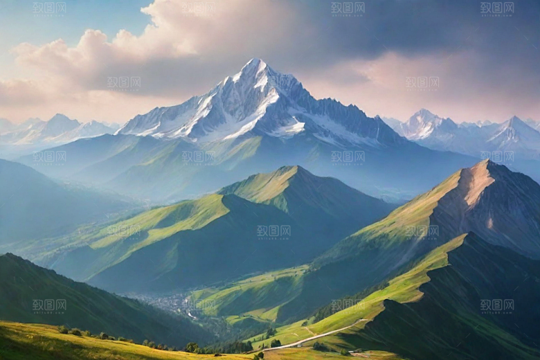 仙境般的云雾山顶风光