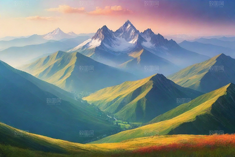 仙境般的云雾山顶风光