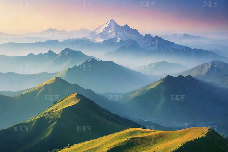 仙境般的云雾山顶风光
