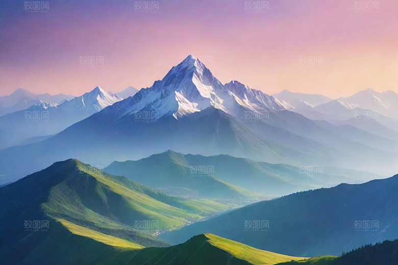 仙境般的云雾山顶风光