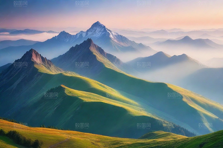 仙境般的云雾山顶风光