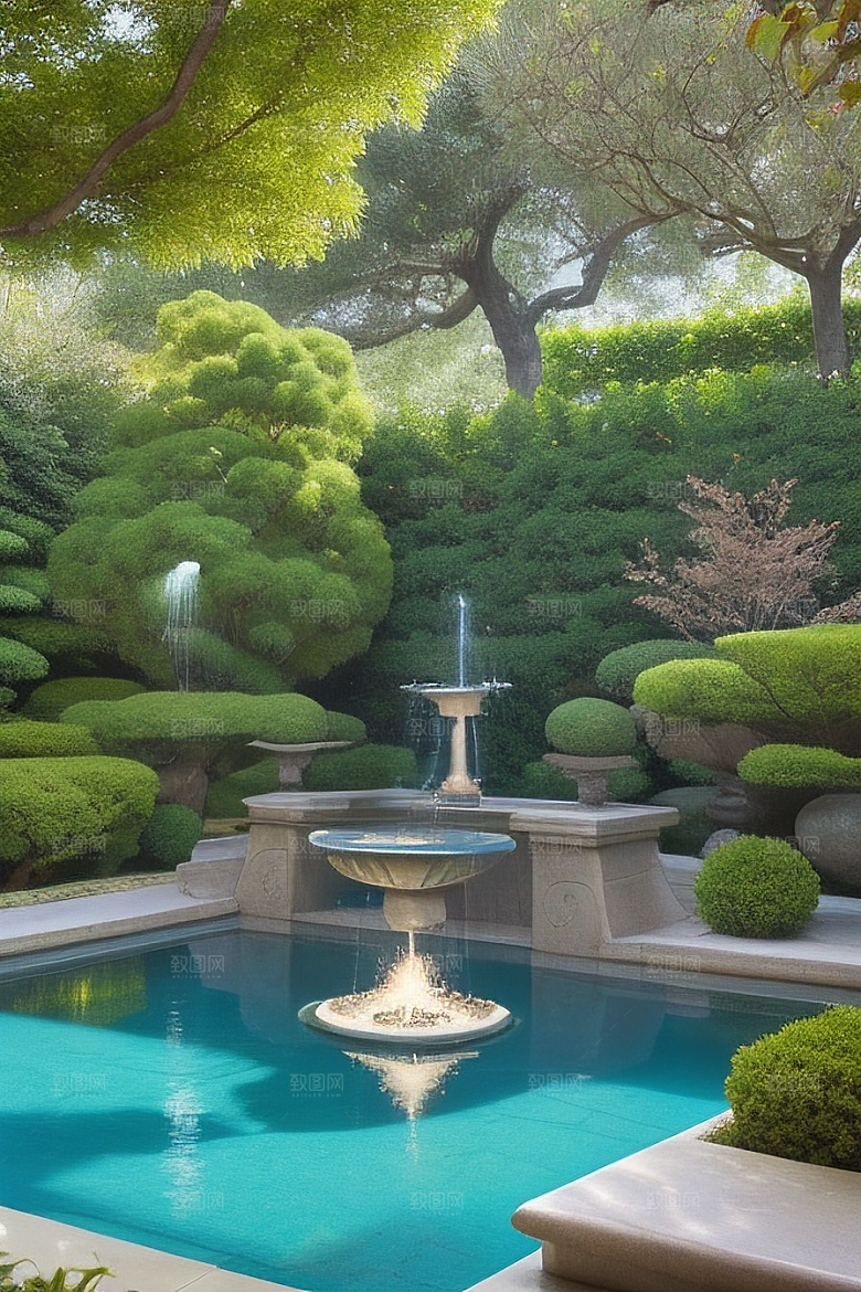 宁静境地吴氏艺术品的花园之和谐