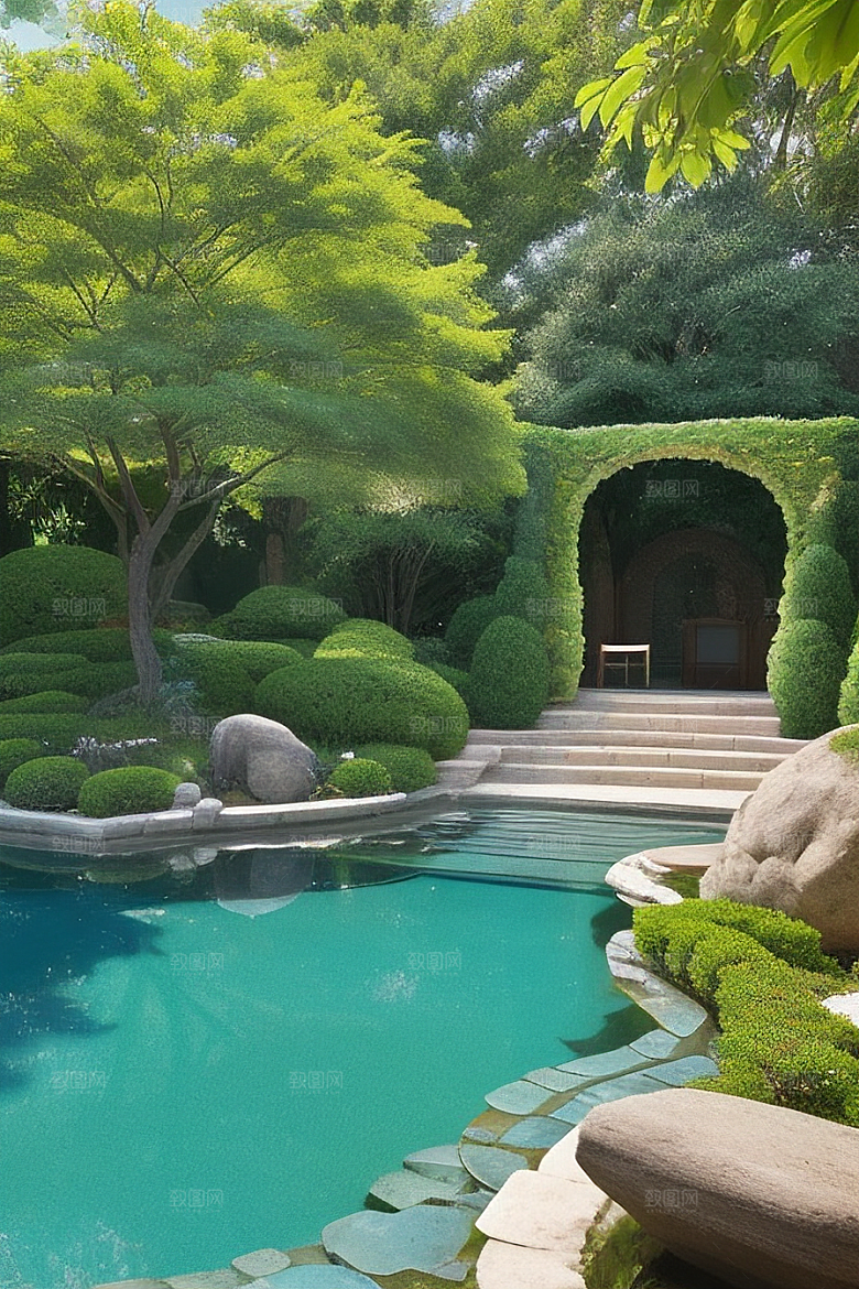 宁静境地吴氏艺术品的花园之和谐