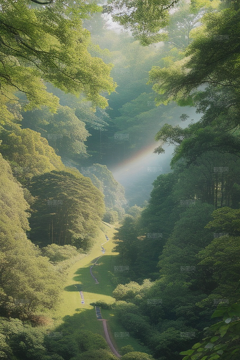 自然与建筑和谐之美展现
