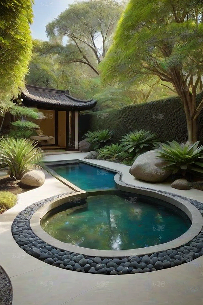 宁静境地吴氏艺术品的花园之和谐