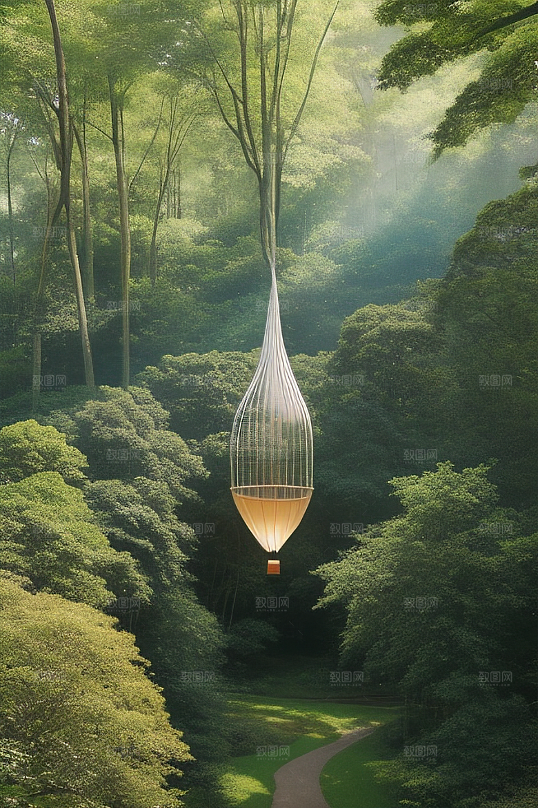 梦幻视角热气球中的惊叹与美丽