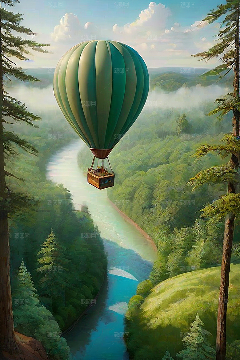 幻境飞行热气球中的梦幻与奇观