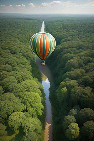 幻境飞行热气球中的梦幻与奇观