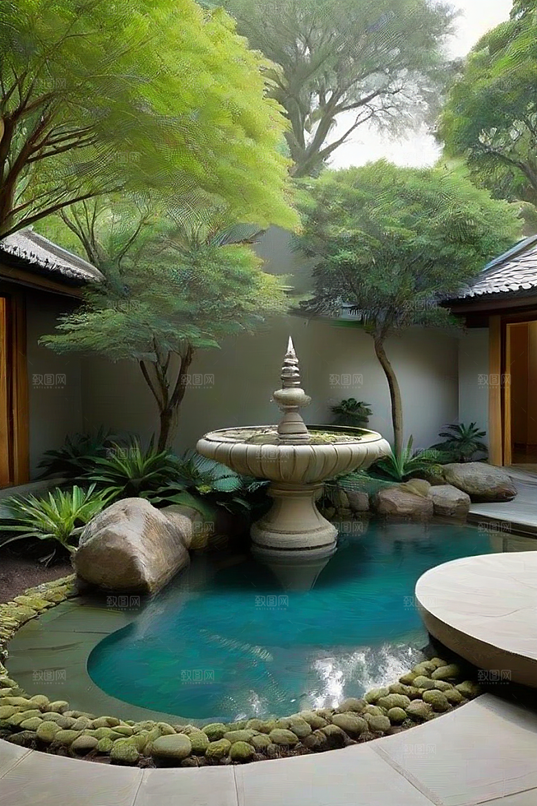 静谧之境吴氏艺术品展现的宁静花园