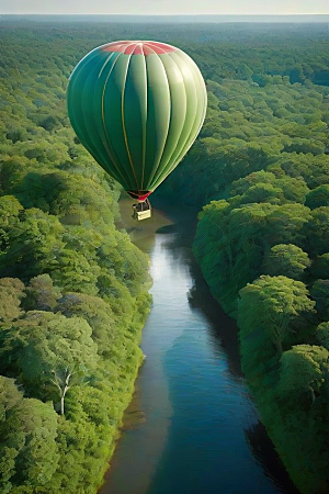 飘逸之旅热气球中的无限想象