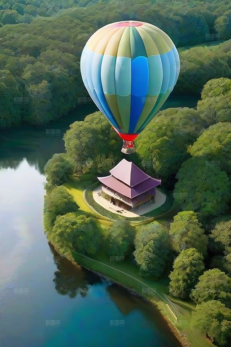 飘逸之旅热气球中的无限想象