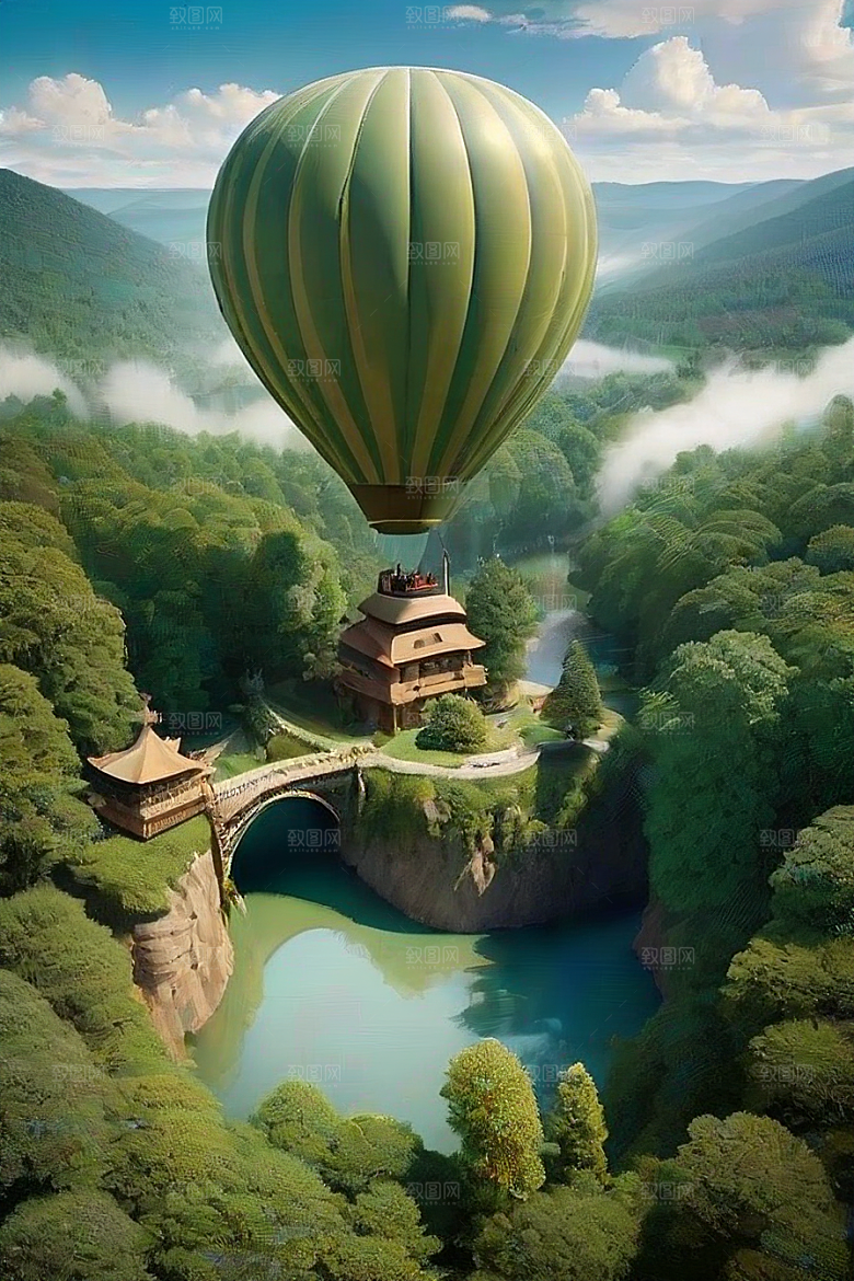 飘逸之旅热气球中的无限想象
