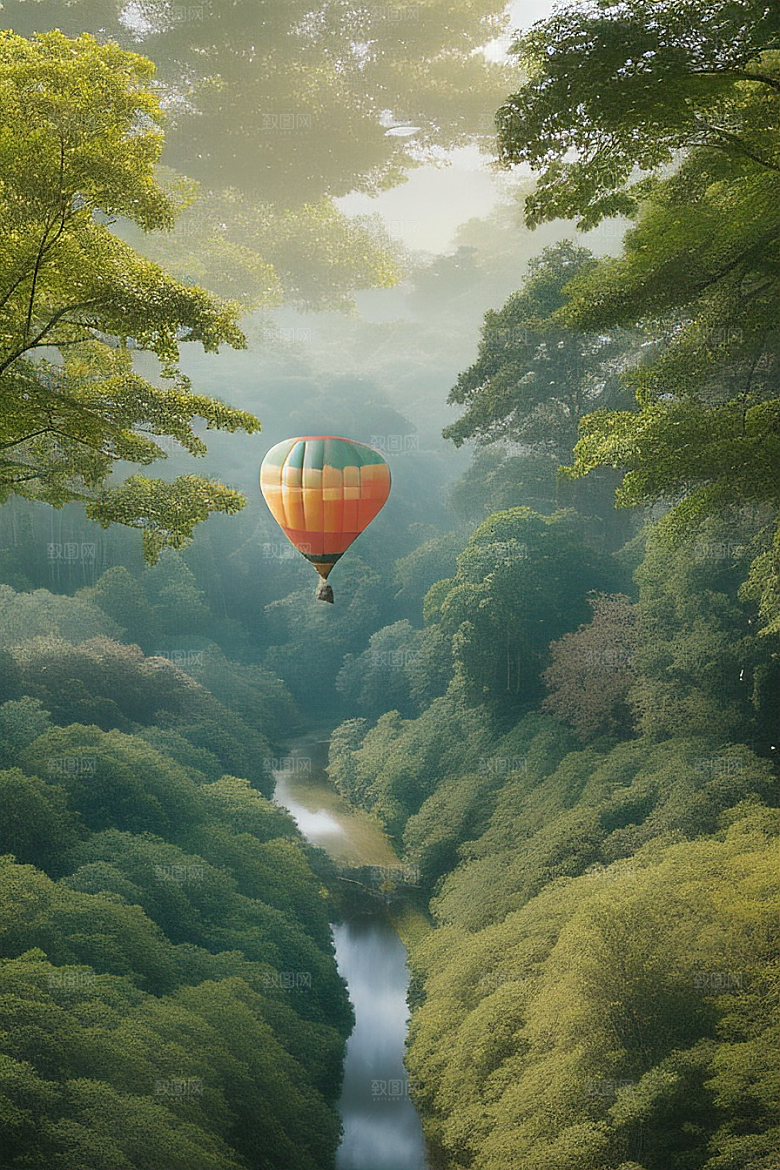 飘逸之旅热气球中的无限想象