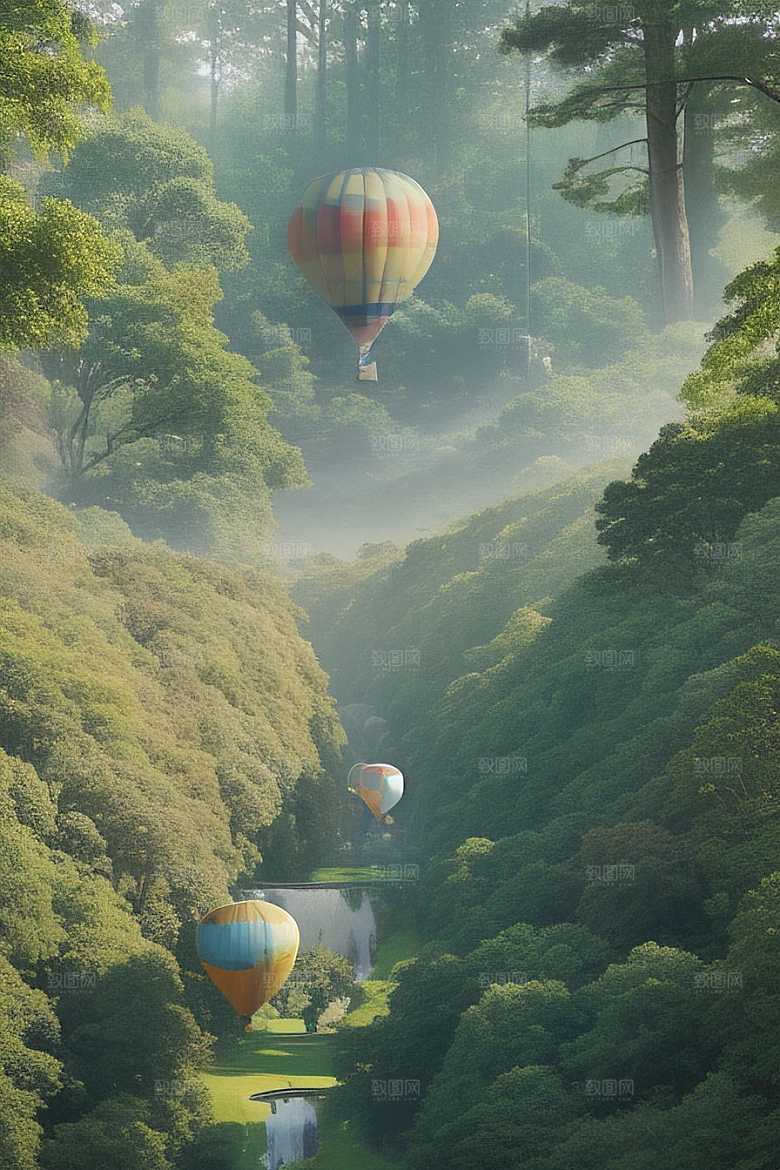 飘逸之旅热气球中的无限想象