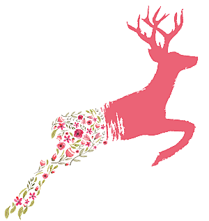 唯美小清新花卉树叶动物免扣元素