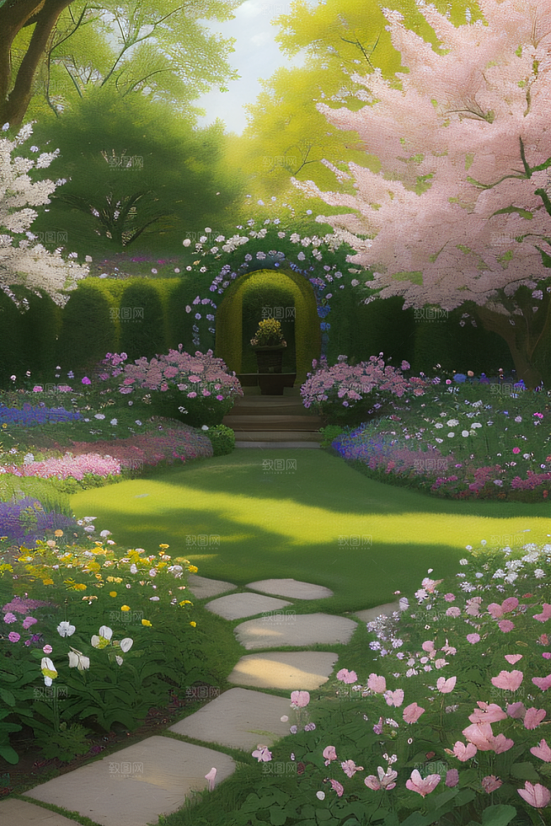 春天的缤纷色彩展示