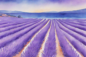 梦幻紫色普罗旺斯的薰衣草之海
