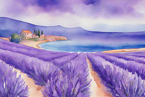 梦幻紫色普罗旺斯的薰衣草之海