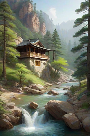 魔幻山谷自然景色与温馨住所的完美结合
