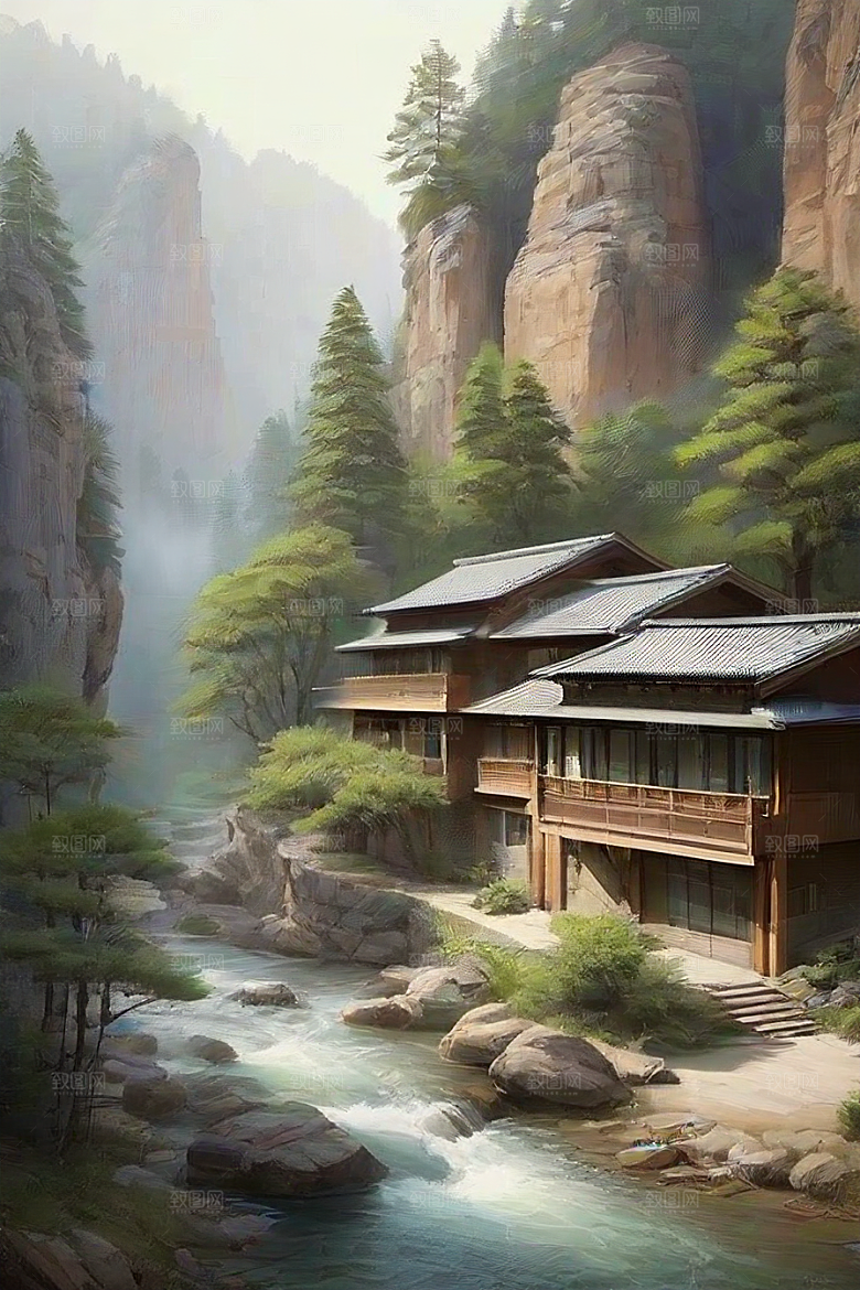 魔幻山谷自然景色与温馨住所的完美结合
