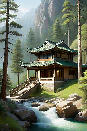 山谷幻景和谐与宁静的完美结合