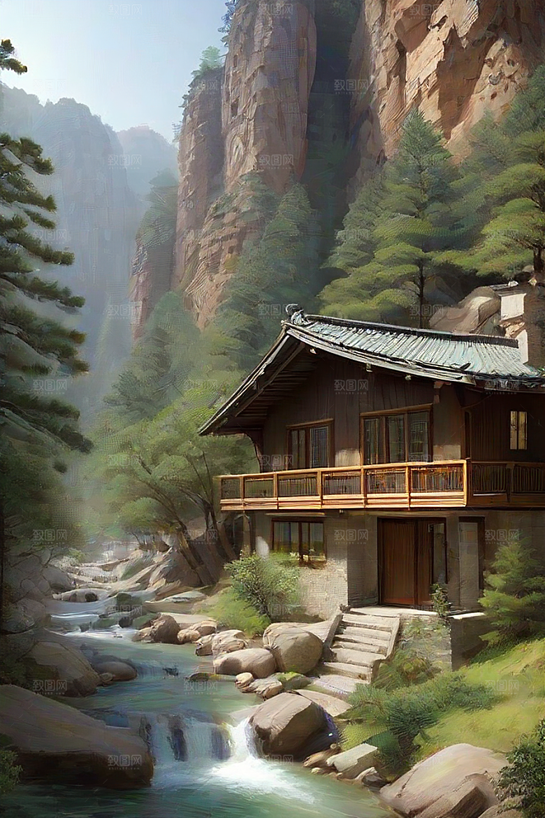 山林乐园自然与人类和谐共生的理想之地