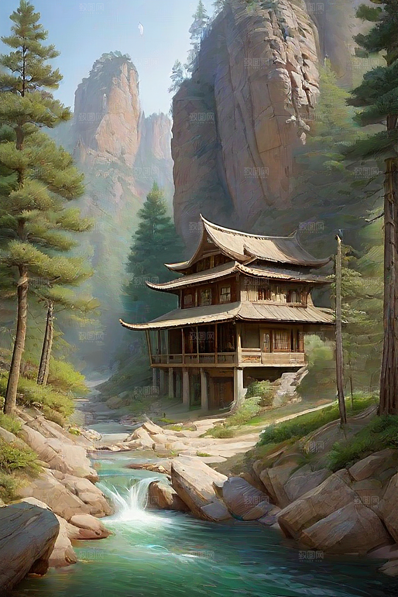 山林乐园自然与人类和谐共生的理想之地