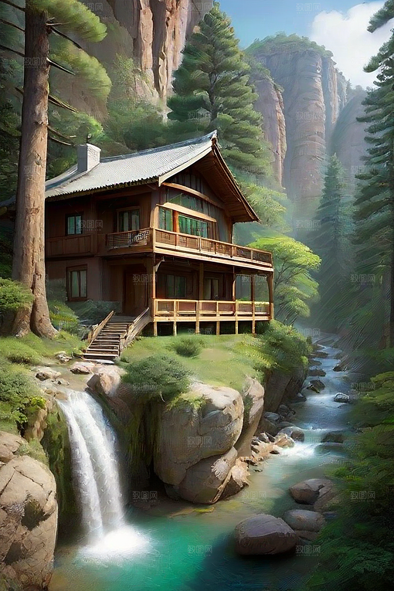 魔幻山谷自然景色与温馨住所的完美结合