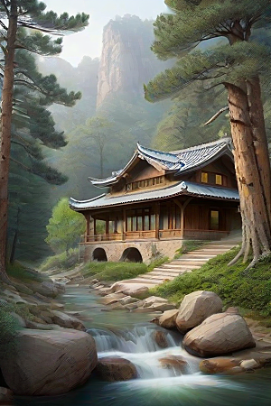 魔幻山谷自然景色与温馨住所的完美结合