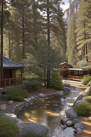 魔幻山谷自然景色与温馨住所的完美结合