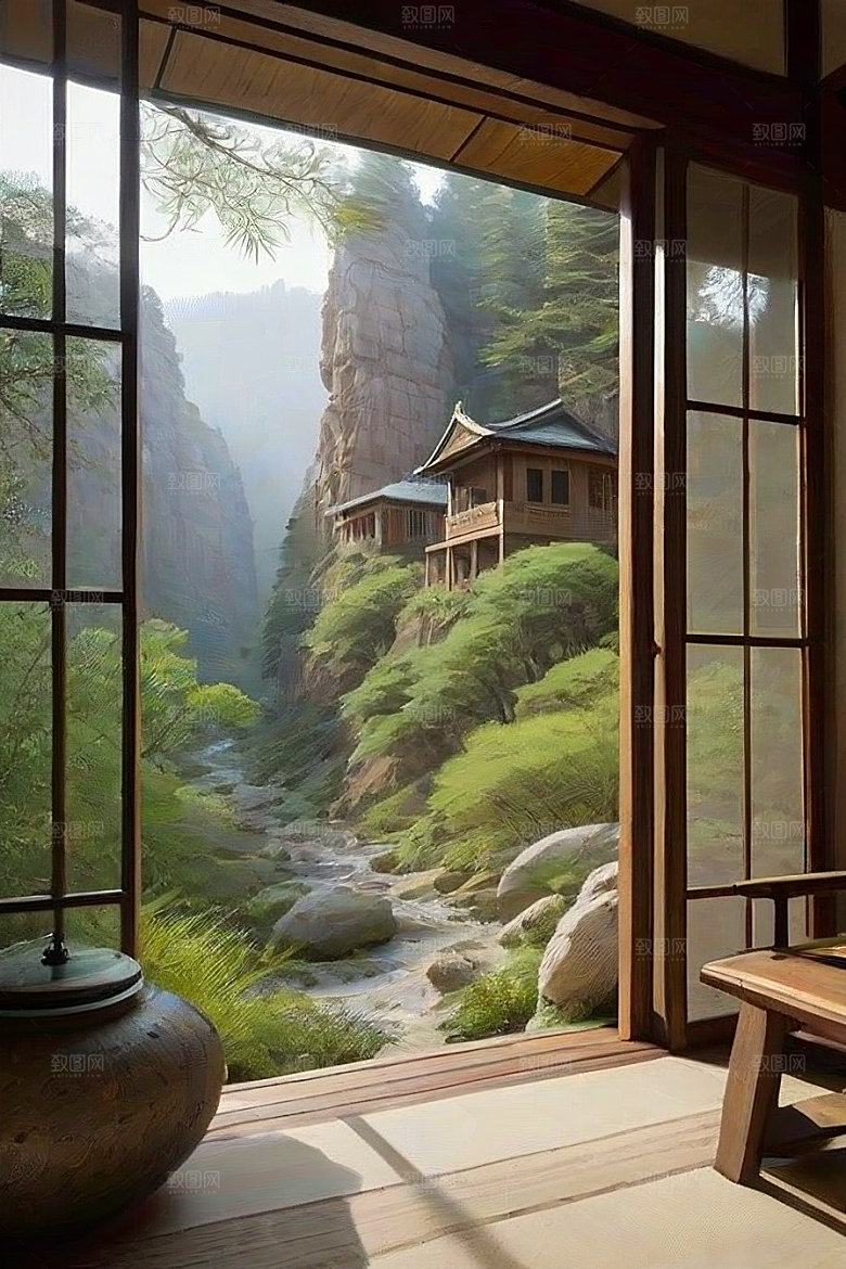 山谷幻景和谐与宁静的完美结合
