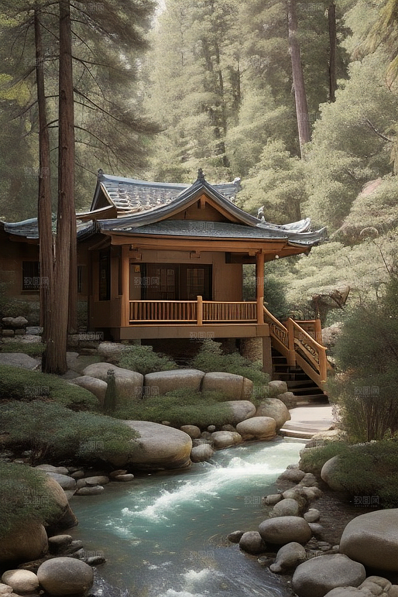山谷幻景和谐与宁静的完美结合