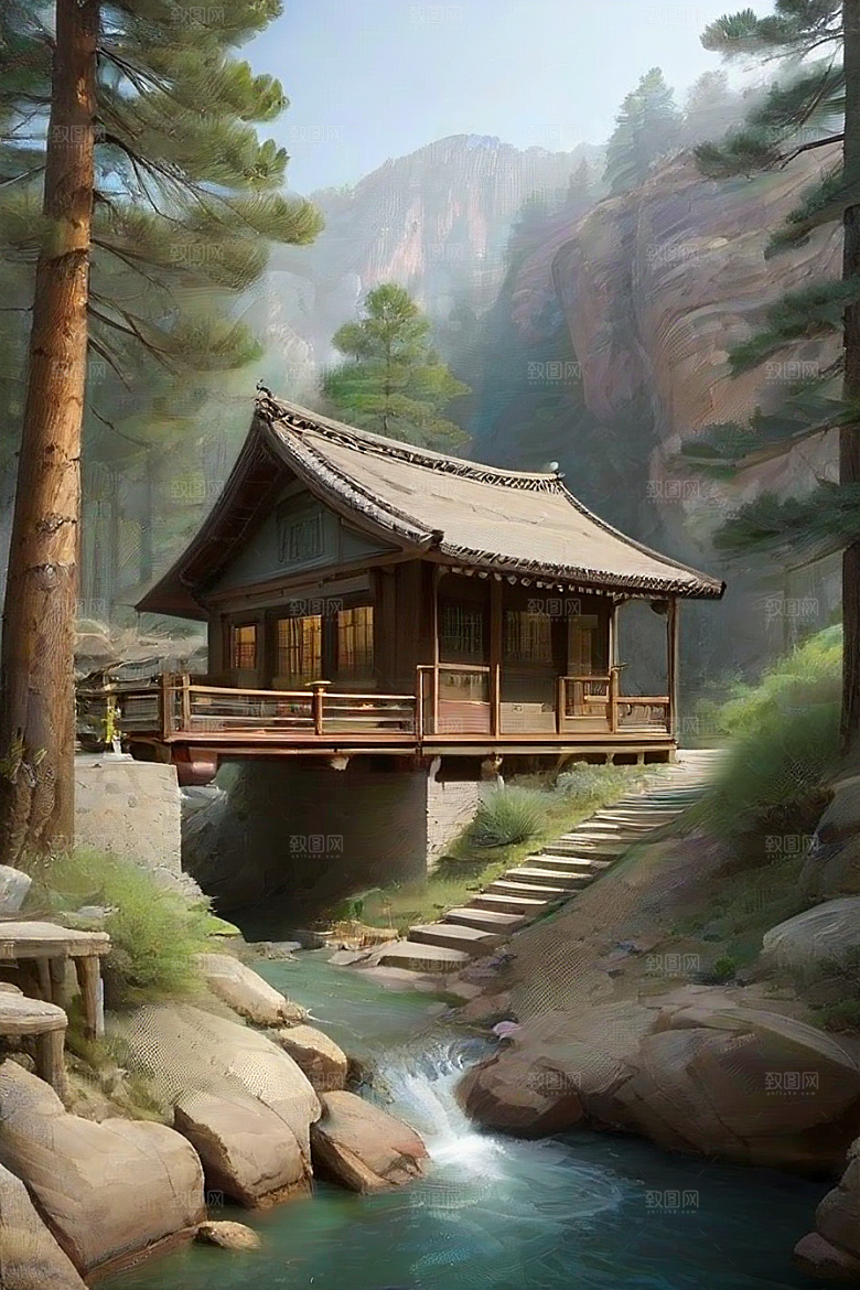 山谷幻景和谐与宁静的完美结合