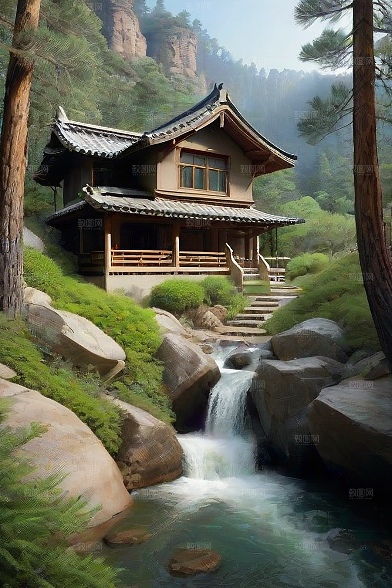 山谷幻景和谐与宁静的完美结合