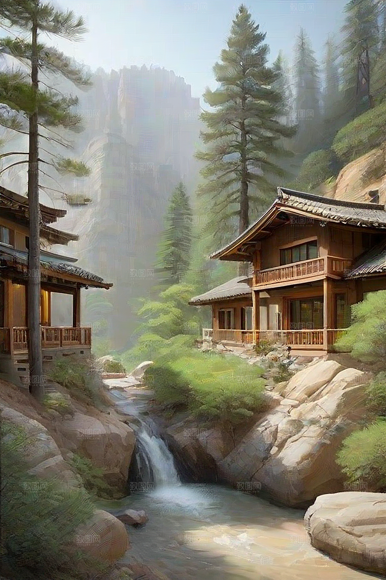 山林乐园自然与人类和谐共生的理想之地