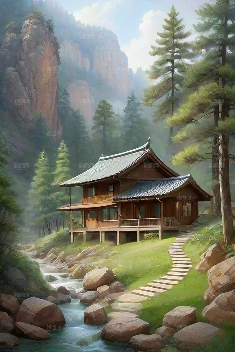 山林乐园自然与人类和谐共生的理想之地