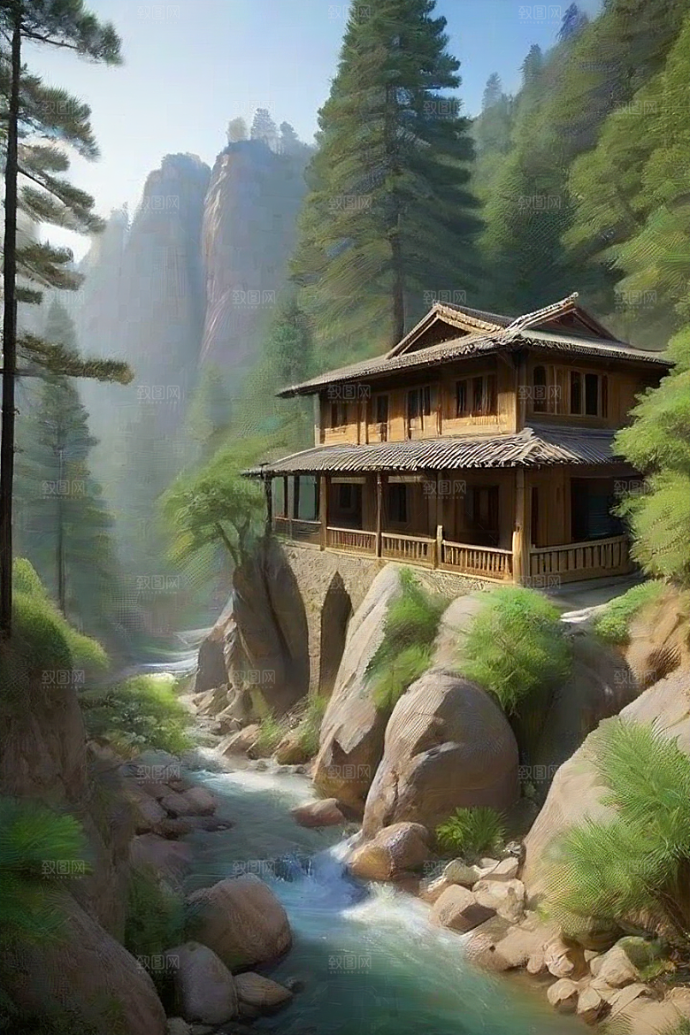 魔幻山谷自然景色与温馨住所的完美结合