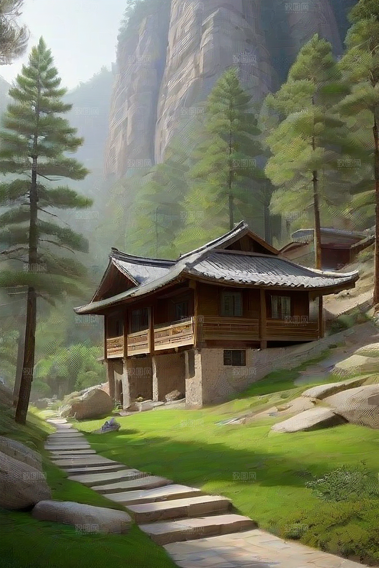 魔幻山谷自然景色与温馨住所的完美结合