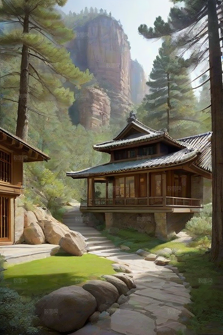 魔幻山谷自然景色与温馨住所的完美结合