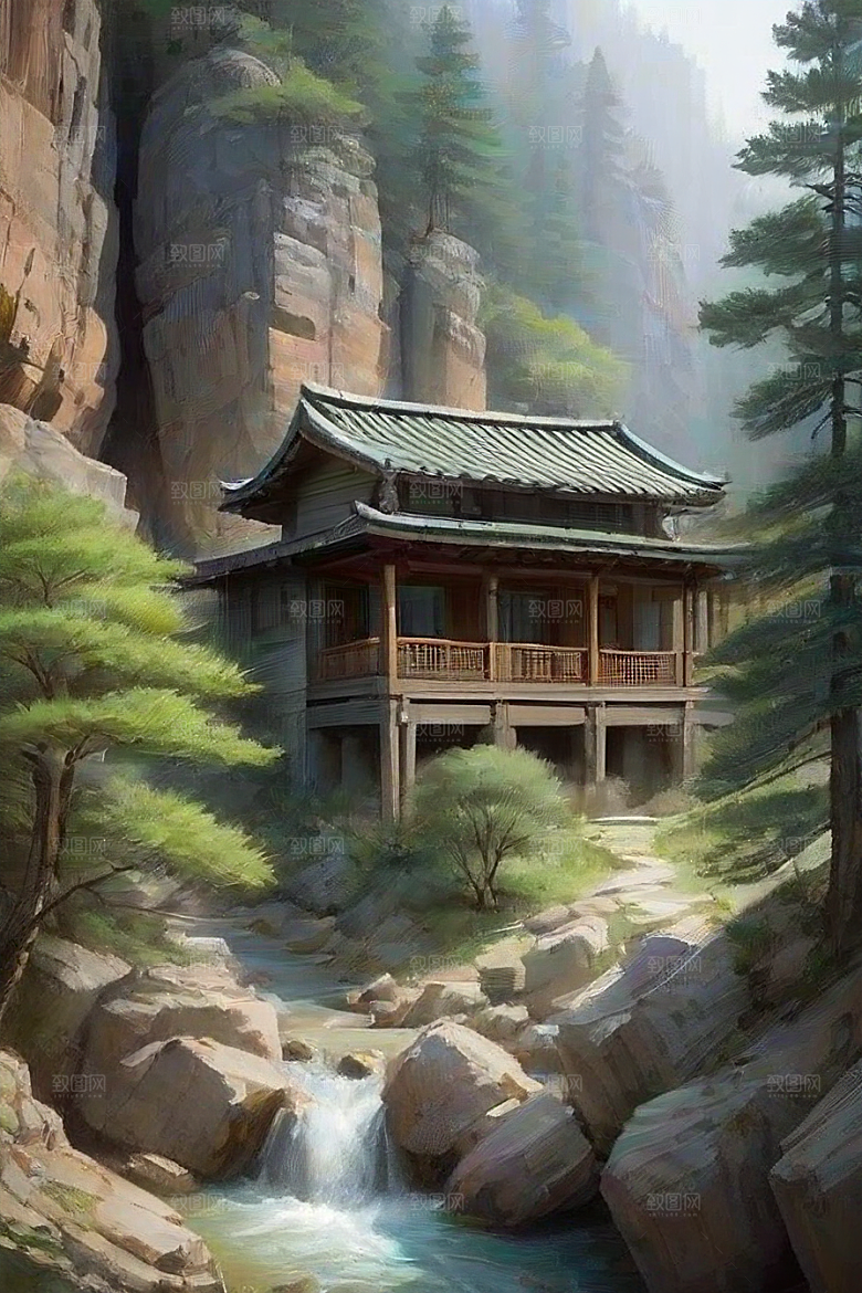 山谷仙境与自然和谐共存的退隐之地