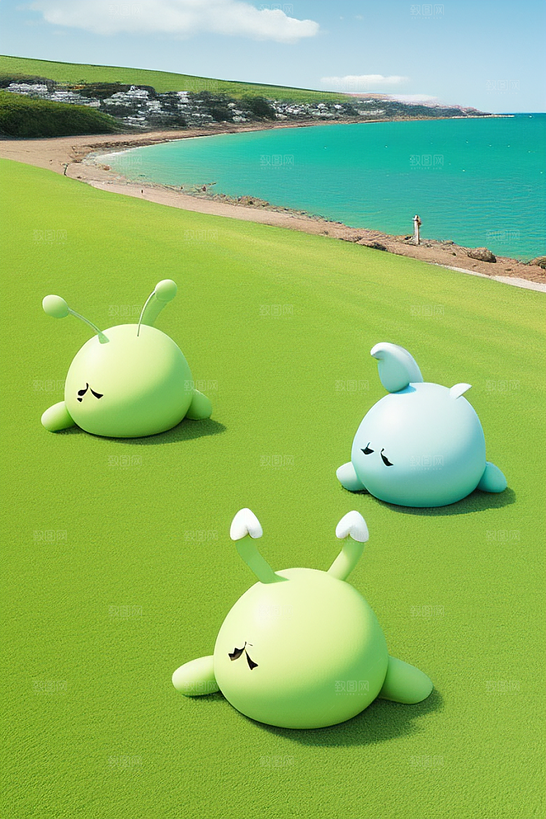 梦幻摄像头下的明亮海岸