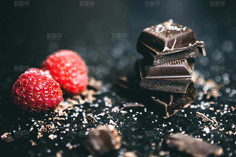 摄影特写水果树莓素材