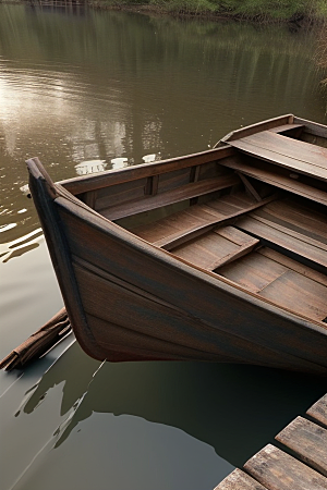 木船的韵味河上的岁月