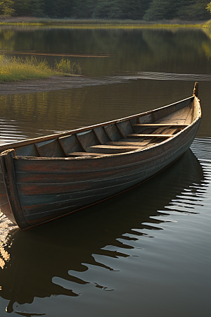 木船航行宁静与回忆