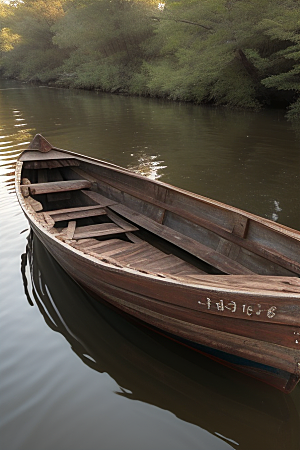 木船航行宁静与回忆