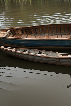 忆往昔河上破旧木船的航行