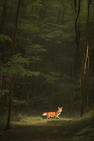 森林狩猎狡猾狐狸的狩猎技巧